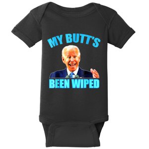 Anti Biden Gaffe My Butts Been Wiped Support Trump Election Baby Bodysuit