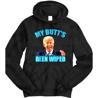 Anti Biden Gaffe My Butts Been Wiped Support Trump Election Tie Dye Hoodie