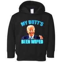 Anti Biden Gaffe My Butts Been Wiped Support Trump Election Toddler Hoodie