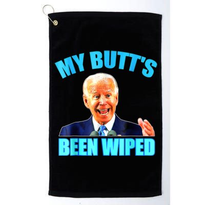 Anti Biden Gaffe My Butts Been Wiped Support Trump Election Platinum Collection Golf Towel