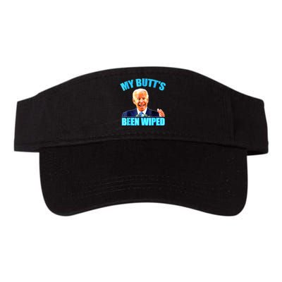 Anti Biden Gaffe My Butts Been Wiped Support Trump Election Valucap Bio-Washed Visor