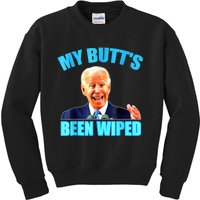 Anti Biden Gaffe My Butts Been Wiped Support Trump Election Kids Sweatshirt