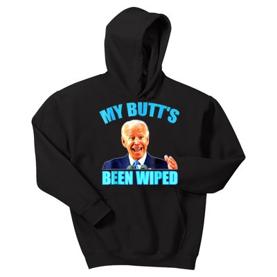 Anti Biden Gaffe My Butts Been Wiped Support Trump Election Kids Hoodie