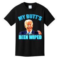 Anti Biden Gaffe My Butts Been Wiped Support Trump Election Kids T-Shirt