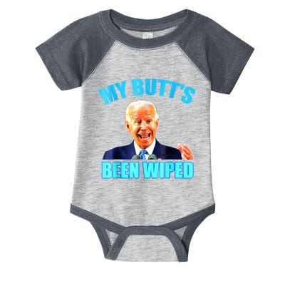 Anti Biden Gaffe My Butts Been Wiped Support Trump Election Infant Baby Jersey Bodysuit