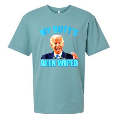 Anti Biden Gaffe My Butts Been Wiped Support Trump Election Sueded Cloud Jersey T-Shirt