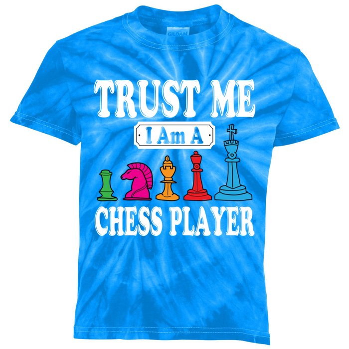 Awesome Board Game Tees Trust Me I Am A Chess Player Gift Kids Tie-Dye T-Shirt