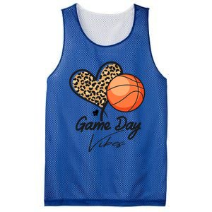 America Basketball Game Day Vibes Basketball Mom Leopard Gift Mesh Reversible Basketball Jersey Tank