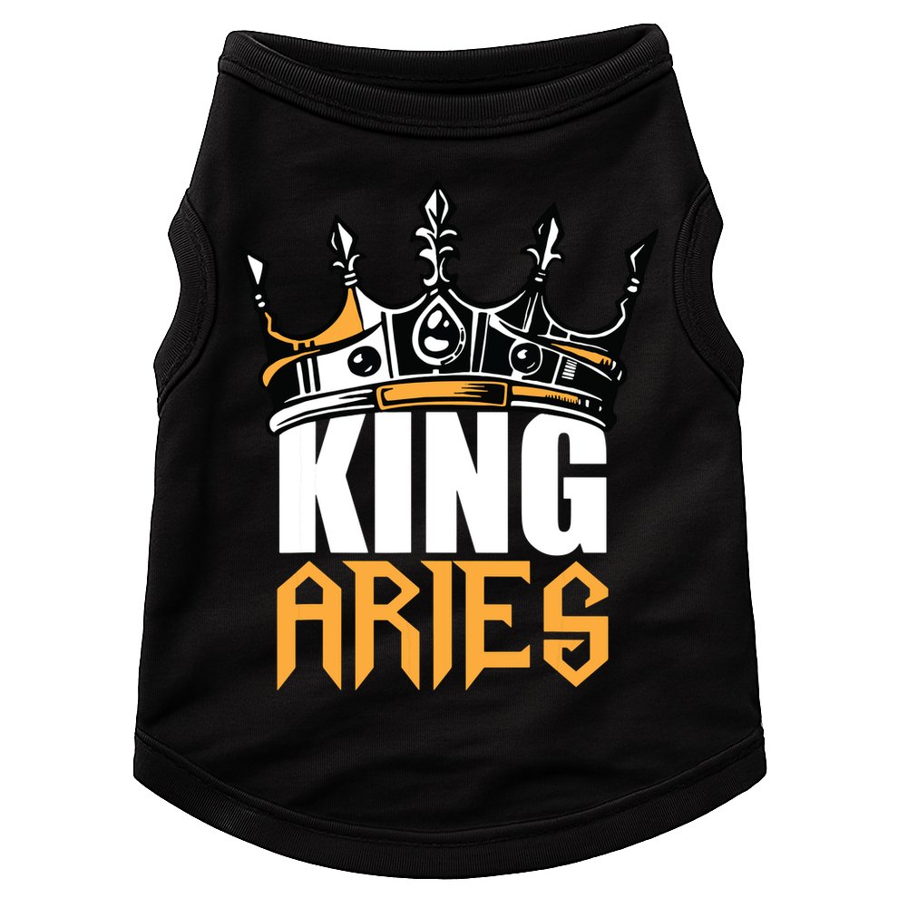 Aries Birthday Gifts King Aries Zodiac Doggie Tank