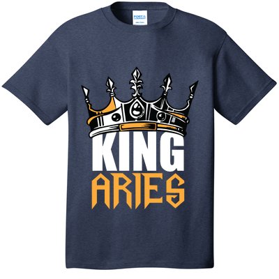 Aries Birthday Gifts King Aries Zodiac T-Shirt