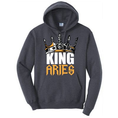 Aries Birthday Gifts King Aries Zodiac Tall Hoodie