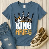 Aries Birthday Gifts King Aries Zodiac Womens T-Shirt
