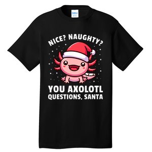 Axolotl Boy Girl Axolotl Questions Christmas Tall T-Shirt