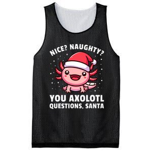 Axolotl Boy Girl Axolotl Questions Christmas Mesh Reversible Basketball Jersey Tank