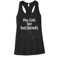 Are Buttheads Goat Mom Farmer Women's Racerback Tank