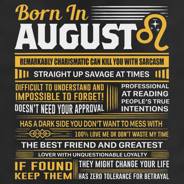 August Birthday Gifts Born In August Leo Beanie