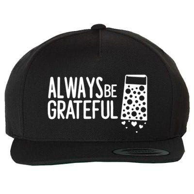 Always Be Grateful Funny Cheese Grater Joke Pun Cute Gift Wool Snapback Cap