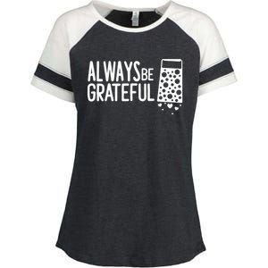 Always Be Grateful Funny Cheese Grater Joke Pun Cute Gift Enza Ladies Jersey Colorblock Tee