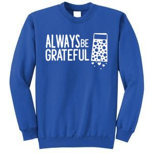 Always Be Grateful Funny Cheese Grater Joke Pun Cute Gift Sweatshirt