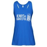 Always Be Grateful Funny Cheese Grater Joke Pun Cute Gift Ladies Essential Flowy Tank