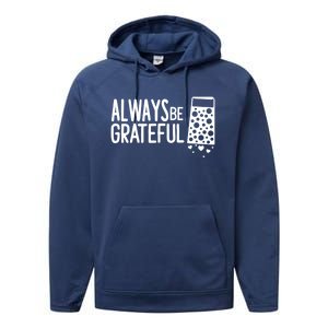 Always Be Grateful Funny Cheese Grater Joke Pun Cute Gift Performance Fleece Hoodie