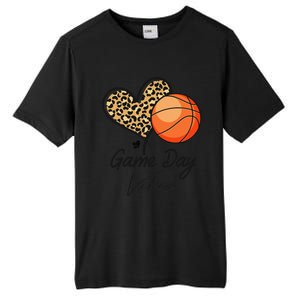 America Basketball Game Day Vibes Basketball Mom Leopard Tall Fusion ChromaSoft Performance T-Shirt