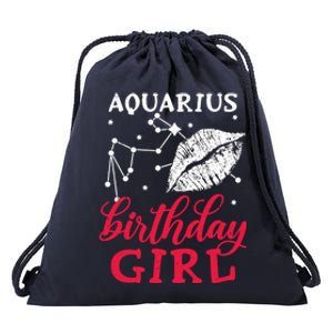 Aquarius Birthday Gift Drawstring Bag