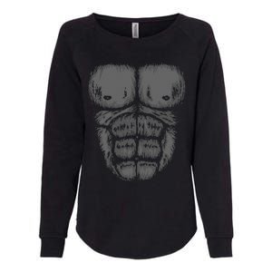 Abominable Bigfoot Gorilla Chest Halloween Gorilla Costume Cute Womens California Wash Sweatshirt