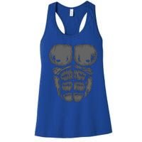 Abominable Bigfoot Gorilla Chest Halloween Gorilla Costume Cute Women's Racerback Tank