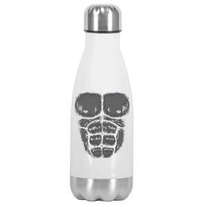 Abominable Bigfoot Gorilla Chest Halloween Gorilla Costume Cute Stainless Steel Insulated Water Bottle