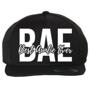 Aun Bae Gift Best Auntie Ever Gift Wool Snapback Cap