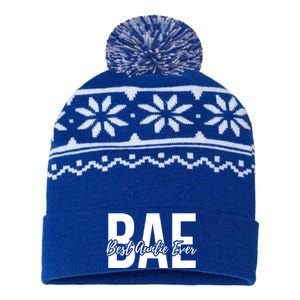 Aun Bae Gift Best Auntie Ever Gift USA-Made Snowflake Beanie