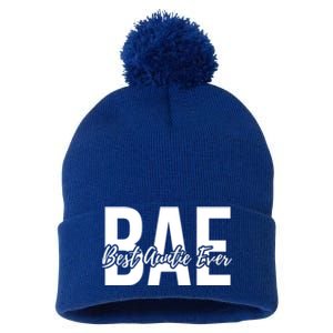 Aun Bae Gift Best Auntie Ever Gift Pom Pom 12in Knit Beanie