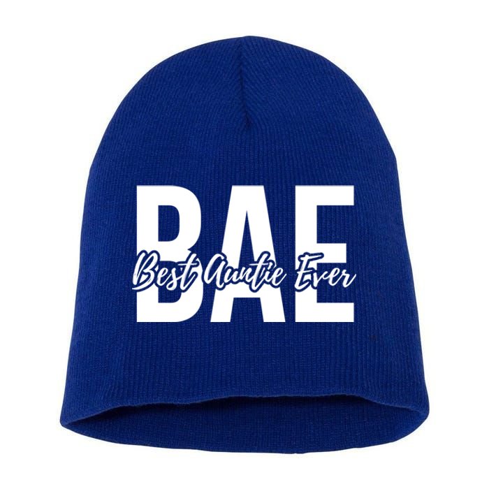 Aun Bae Gift Best Auntie Ever Gift Short Acrylic Beanie