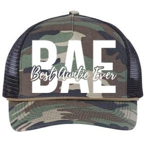 Aun Bae Gift Best Auntie Ever Gift Retro Rope Trucker Hat Cap