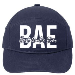 Aun Bae Gift Best Auntie Ever Gift 7-Panel Snapback Hat