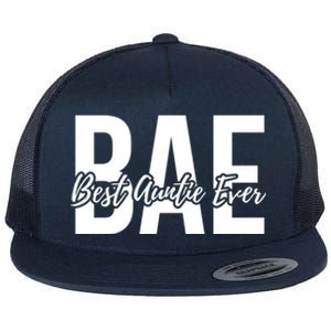 Aun Bae Gift Best Auntie Ever Gift Flat Bill Trucker Hat