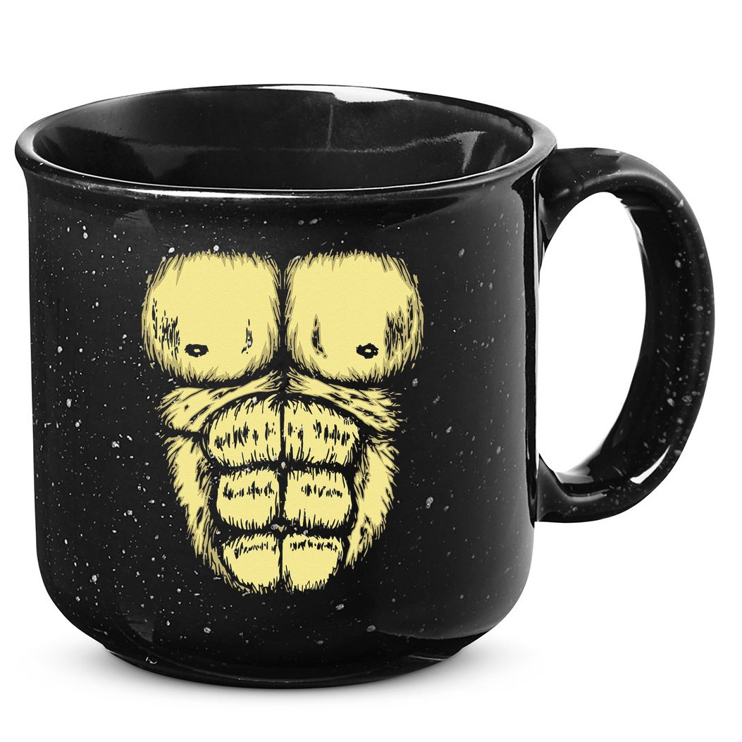 Abominable Bigfoot Gorilla Chest Halloween Gorilla Costume Day 15oz Campfire Ceramic Mug
