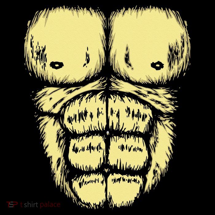 Abominable Bigfoot Gorilla Chest Halloween Gorilla Costume Day Flatbill Hat