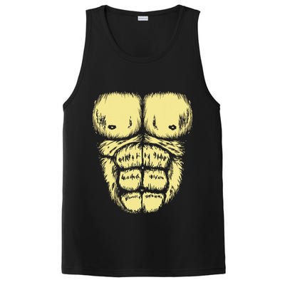 Abominable Bigfoot Gorilla Chest Halloween Gorilla Costume Day PosiCharge Competitor Tank