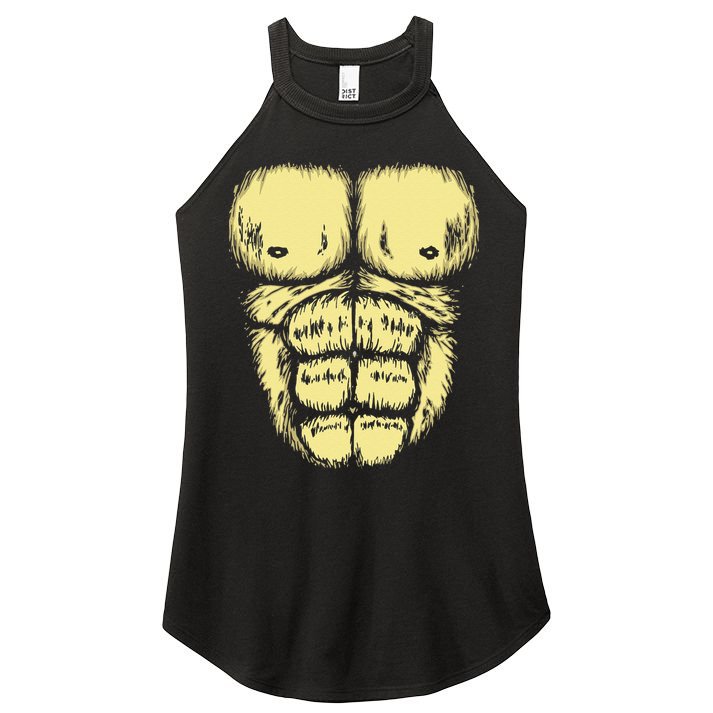 Abominable Bigfoot Gorilla Chest Halloween Gorilla Costume Day Women's Perfect Tri Rocker Tank