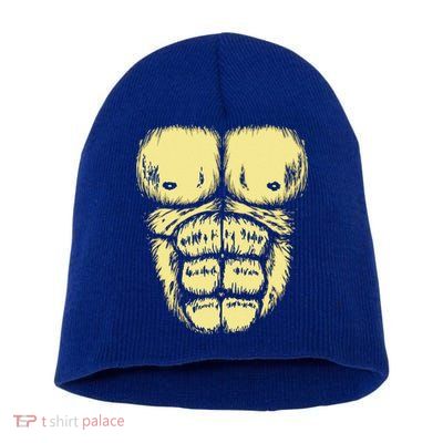 Abominable Bigfoot Gorilla Chest Halloween Gorilla Costume Day Short Acrylic Beanie