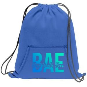 Aun Bae Gift Best Auntie Ever Cute Gift Sweatshirt Cinch Pack Bag