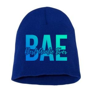 Aun Bae Gift Best Auntie Ever Cute Gift Short Acrylic Beanie