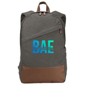 Aun Bae Gift Best Auntie Ever Cute Gift Cotton Canvas Backpack