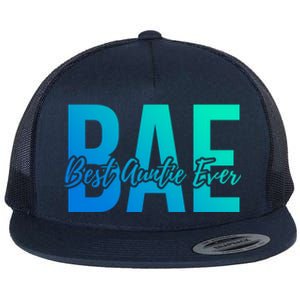 Aun Bae Gift Best Auntie Ever Cute Gift Flat Bill Trucker Hat