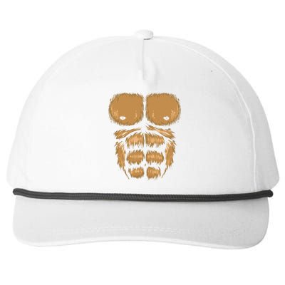 Abominable Bigfoot Gorilla Chest Halloween Gorilla Costume Gift Snapback Five-Panel Rope Hat