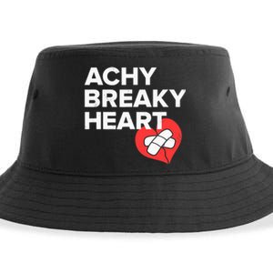 Achy Breaky Heart Gift For Music Lovers Sustainable Bucket Hat