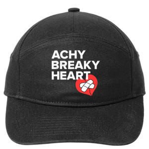 Achy Breaky Heart Gift For Music Lovers 7-Panel Snapback Hat