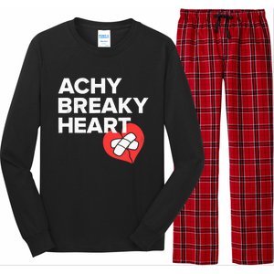 Achy Breaky Heart Gift For Music Lovers Long Sleeve Pajama Set